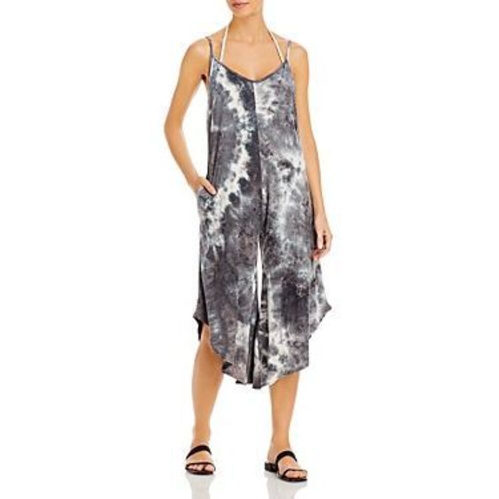 J. Valdi Womens Tie-Dye Flowy Jumpsuit Size S